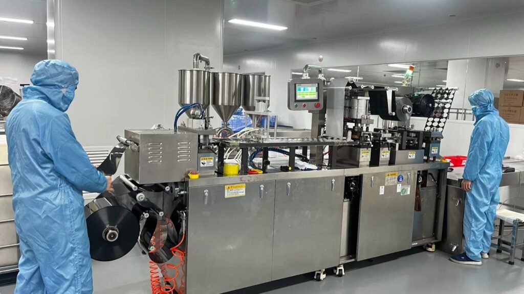 Cleanroom packaging line for ingredient samples